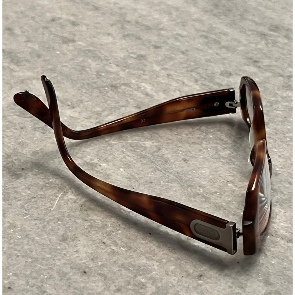 Chloe Eyeglasses Frames Rectangle Full Rim Tortoise Shell Brown 135